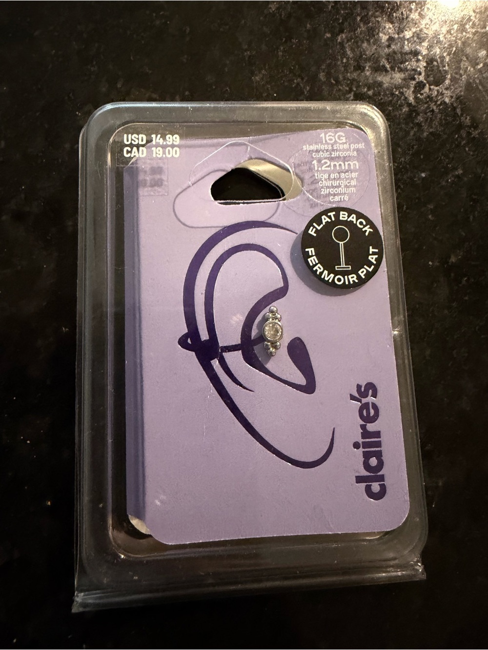 Claire's Flatback Earring
